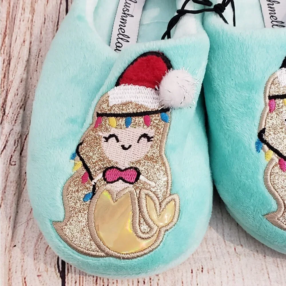 3 for $25 Mushmellow by Olivia Miller Mermaid Slippers, Sz Small